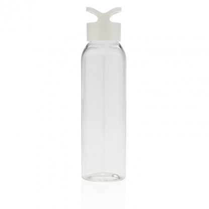Герметичная бутылка для воды из AS-пластика, белая, вид сбоку