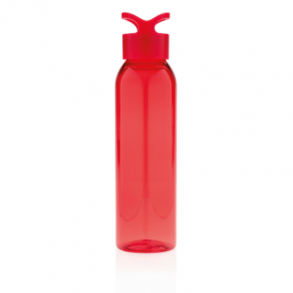 Герметичная бутылка для воды из AS-пластика, красная, вид сбоку