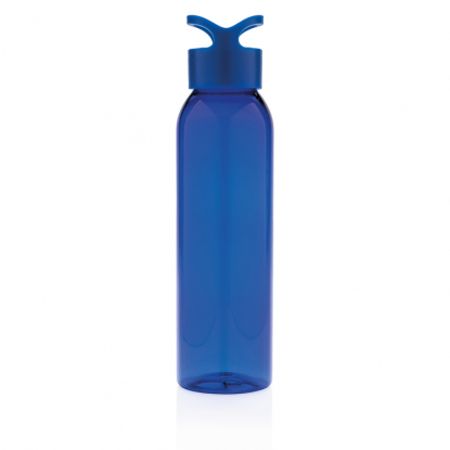 Герметичная бутылка для воды из AS-пластика, синяя, вид сбоку