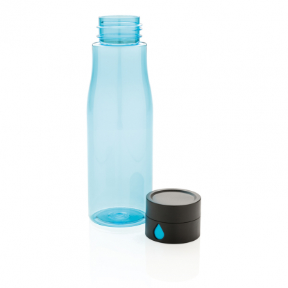 Бутылка для воды Aqua из материала Tritan, синяя, в открытом виде