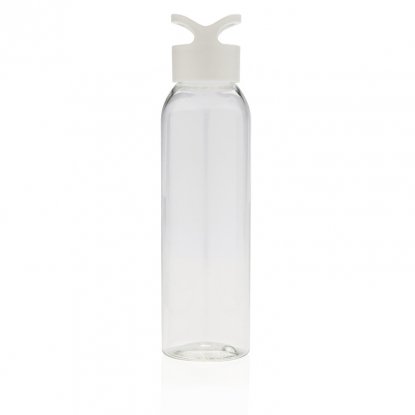 Герметичная бутылка для воды из AS-пластика, белая, вид сбоку