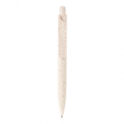 Ручка Wheat Straw, белая, вид спереди