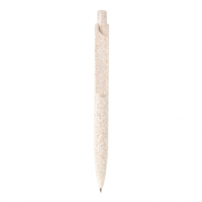 Ручка Wheat Straw, белая, вид спереди