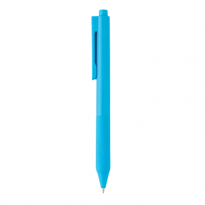 Ручка X9 с глянцевым корпусом, синяя