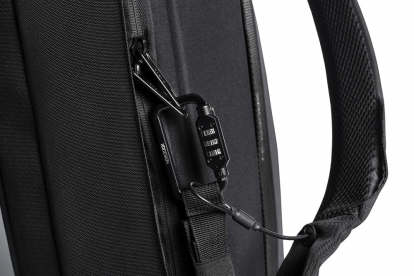 Сумка-рюкзак Bobby Bizz с защитой от карманников, черная, карабин для пристегивания рюкзака к различным предметам