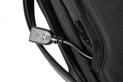 Сумка-рюкзак Bobby Bizz с защитой от карманников, черная, кабель