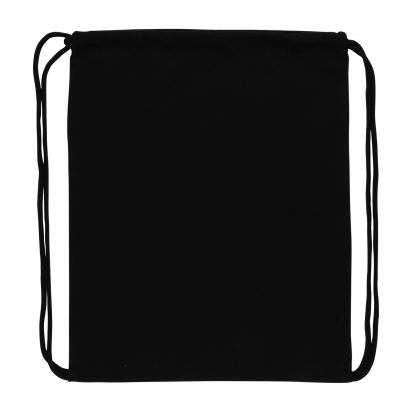 Рюкзак на шнурке Impact из переработанного хлопка AWARE™, черный