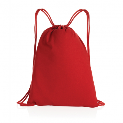 Рюкзак на шнурке Impact из переработанного хлопка AWARE™, красный