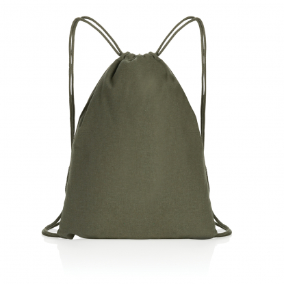 Рюкзак на шнурке Impact из переработанного хлопка AWARE™, зеленый