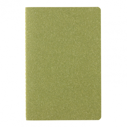 Тонкий блокнот Standard в мягкой обложке, А5, зелёный, вид спереди