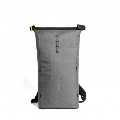 Рюкзак Bobby Urban Lite с защитой от карманников, серый, в развернутом виде