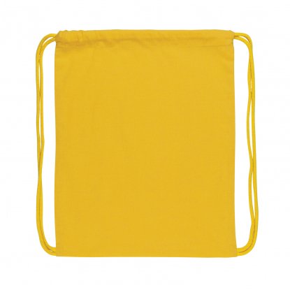 Рюкзак на шнурке Impact из переработанного хлопка AWARE™, желтый