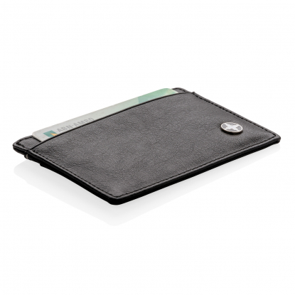 Бумажник для кредитных карт Swiss Peak с защитой от сканирования RFID, пример использования