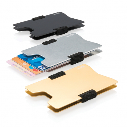Алюминиевый чехол для карт с защитой от сканирования RFID, три цвета