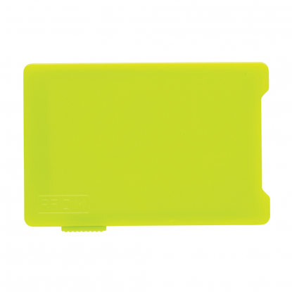 Держатель RFID для пяти карт, зелёный, вид спереди