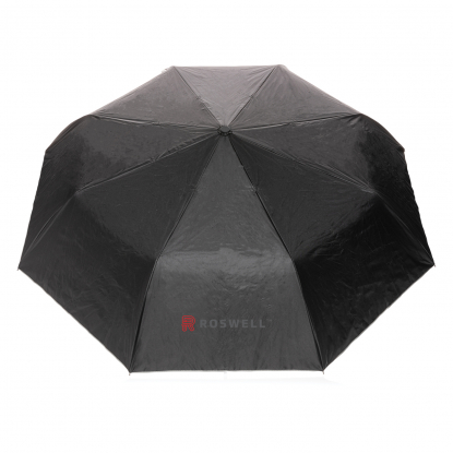 Маленький двухцветный зонт Impact из RPET AWARE™, d97 см, серебристый, пример нанесения