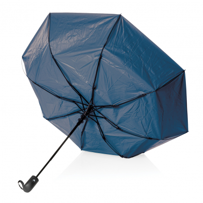 Маленький двухцветный зонт Impact из RPET AWARE™, d97 см, синий