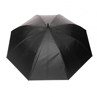 Двухцветный плотный зонт Impact из RPET AWARE™ с автоматическим открыванием, d120 см, серебристый