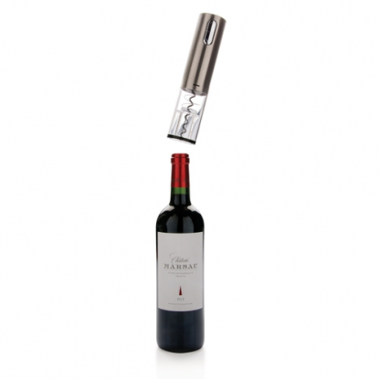 Электрический винный штопор со встроенным аккумулятором, открывает бутылку