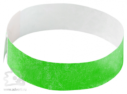 Бумажный контрольный браслет, зеленый