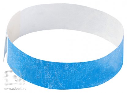 Бумажный контрольный браслет, синий