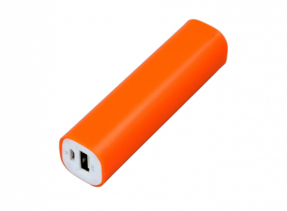 Универсальное зарядное устройство power bank прямоугольной формы, оранжевое