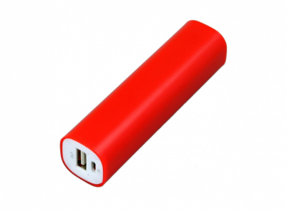 Универсальное зарядное устройство power bank прямоугольной формы, красное