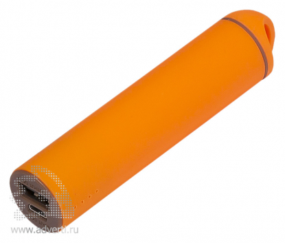 Внешний аккумулятор Travel PB 2000 mAh, оранжевый/коричневый