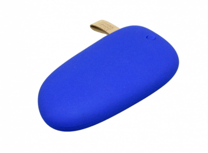 Универсальное зарядное устройство Large stone, синее, с обратной стороны