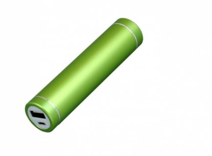 Универсальное зарядное устройство power bank круглой формы, зеленая