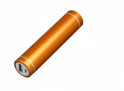 Универсальное зарядное устройство power bank круглой формы, оранжевая