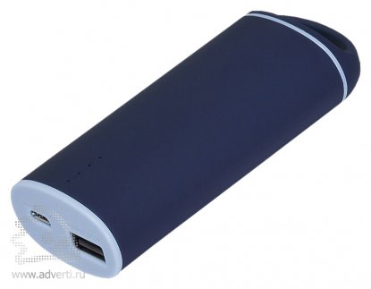 Внешний аккумулятор Travel Max PB 4000 mAh, голубой с синим