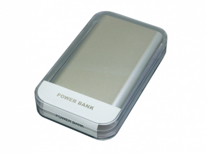 Универсальное зарядное устройство power bank PBM02 , 8000 mAh, серебристая, в коробке