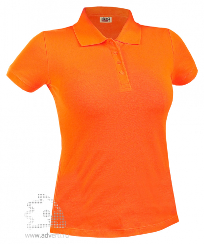 Рубашка поло LEELA QUEEN женская, оранжевая