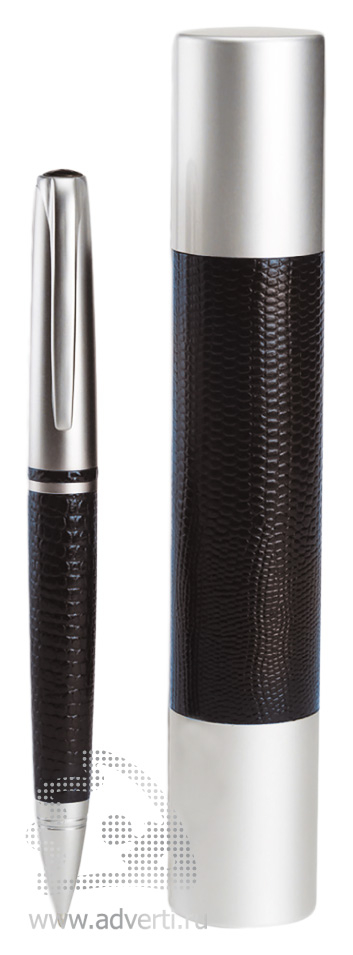 Ручка шариковая в футляре PR-030, черная