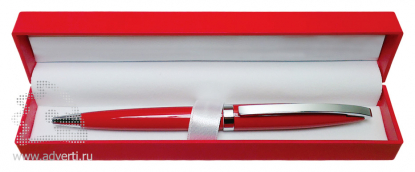 Ручка шариковая в футляре PR-035, красная