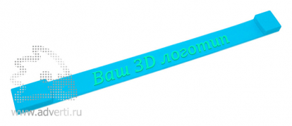Флешка Браслет с логотипом 3D, голубая