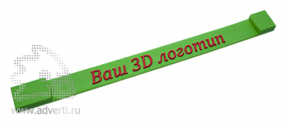 Флешка Браслет с логотипом 3D, светло-зеленая