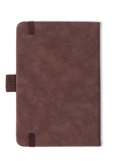 Блокнот в твердой обложке Stu, А6, темно-коричневый