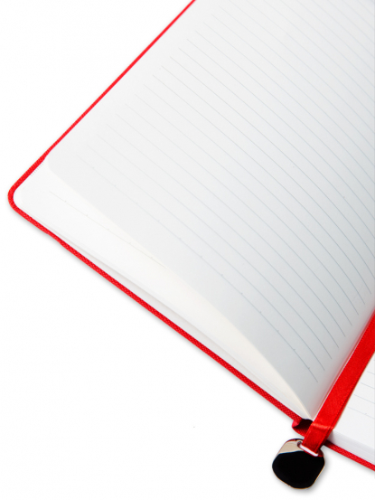 Ежедневник А5 в твердой обложке Pam, красный