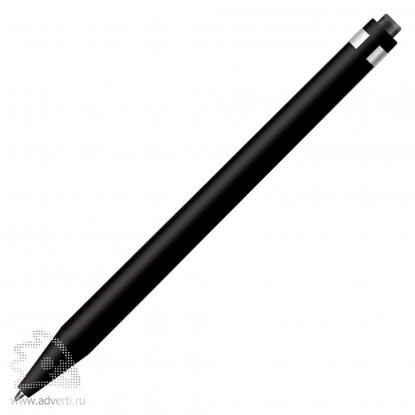 Шариковая ручка Radical Metal Clip Soft Touch, черная, ракурс - оборот от клипа