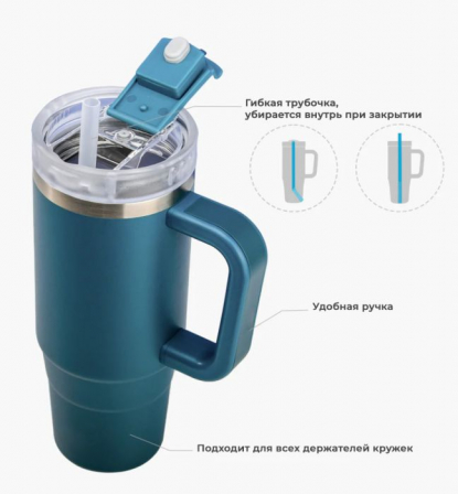 Термокружка Stan, черная