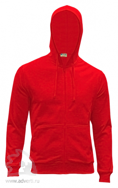 Куртка-толстовка с капюшоном Redfort Forano, красная