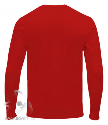 Футболка Redfort Man, мужская с длинным рукавом, красная, спина