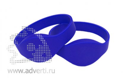 Силиконовый контрольный RFID браслет, синий