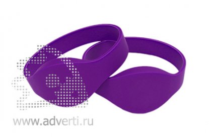 Силиконовый контрольный RFID браслет, фиолетовый