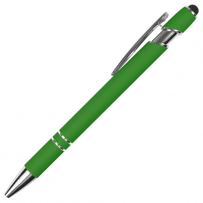 Ручка шариковая Star Soft Touch Shiny Silver Requis, салатовая
