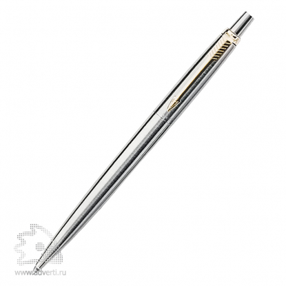 Шариковая ручка Parker Jotter Stainless Steel GT, золотистая