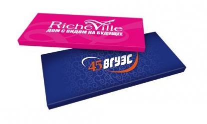 Шоколадный набор Пенал, 140 г, с логотипом вашей компании