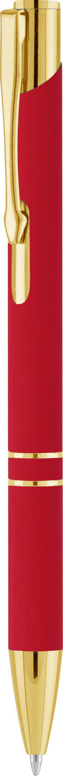 Ручка KOSKO SOFT GOLD MIRROR, красная